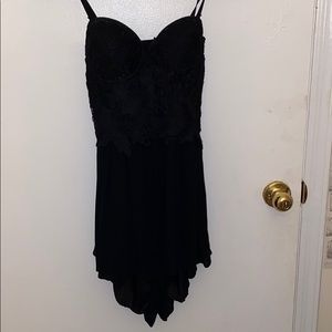 Black Corset Romper